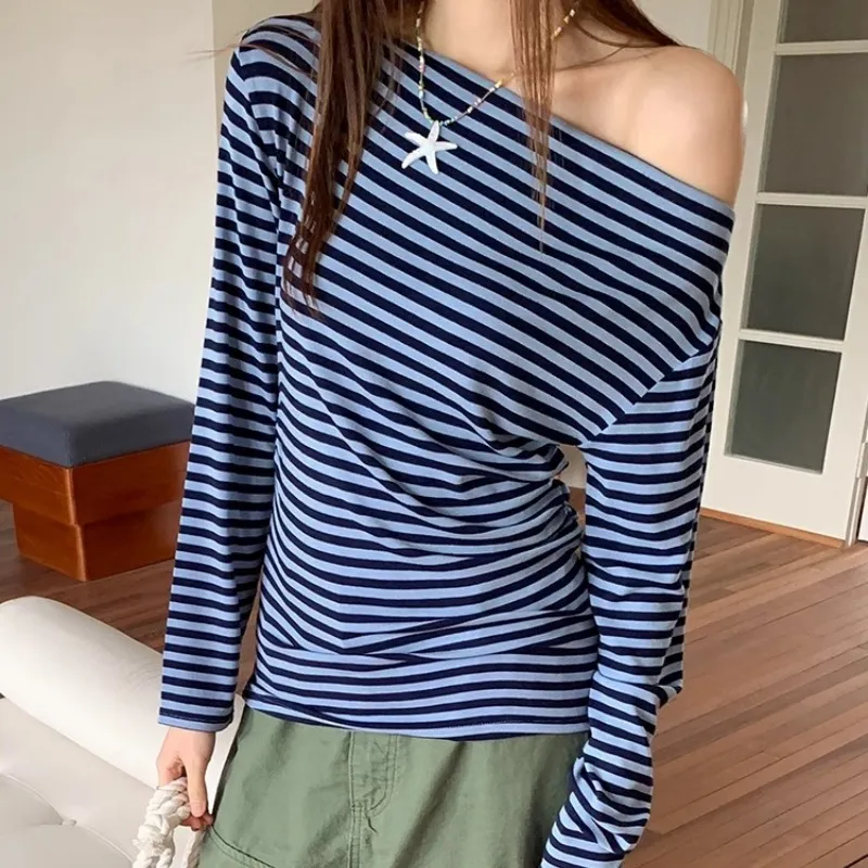 SONDR T Shirt Women's Blue Stripes-2