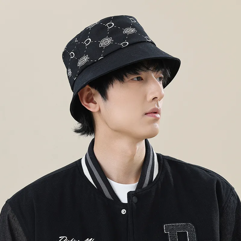Dickies Cotton Bucket Hats Unisex Black-4