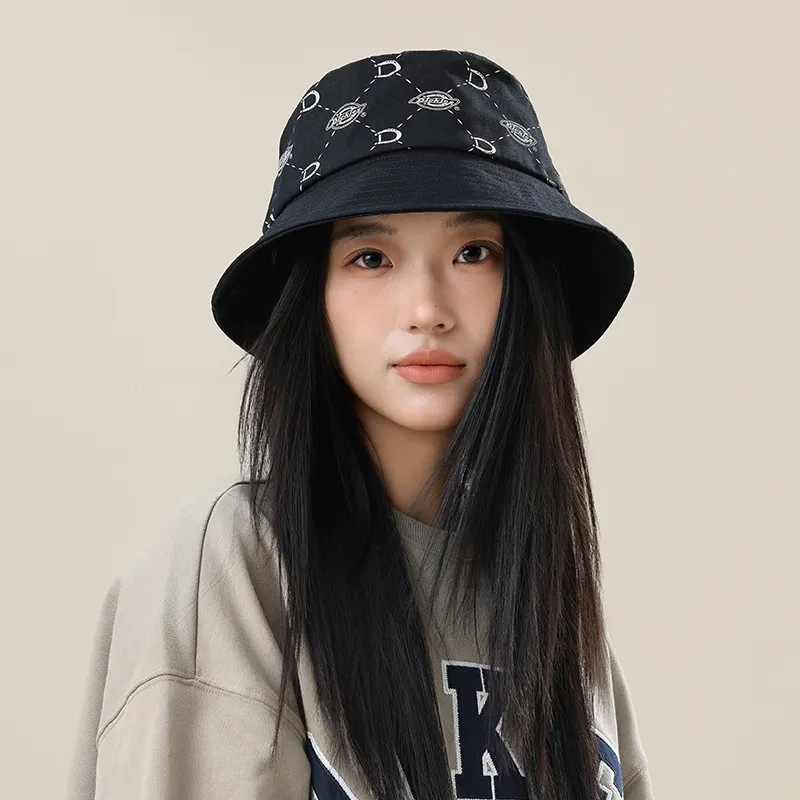 Dickies Cotton Bucket Hats Unisex Black-5