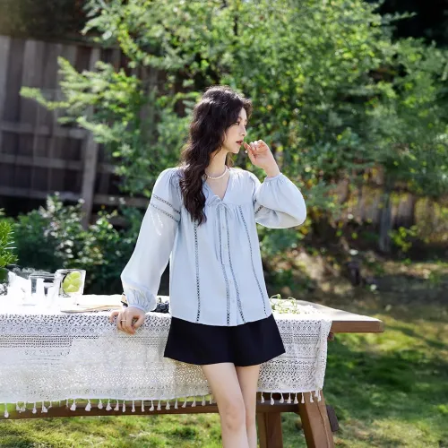 MISHOW Shirt Women's Smoke Blue