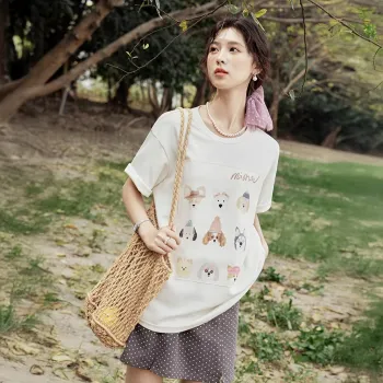 MISHOW T Shirts Women's Apricot