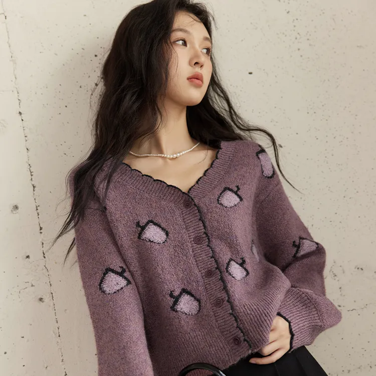 MISHOW Knitwear Women's Purple-4