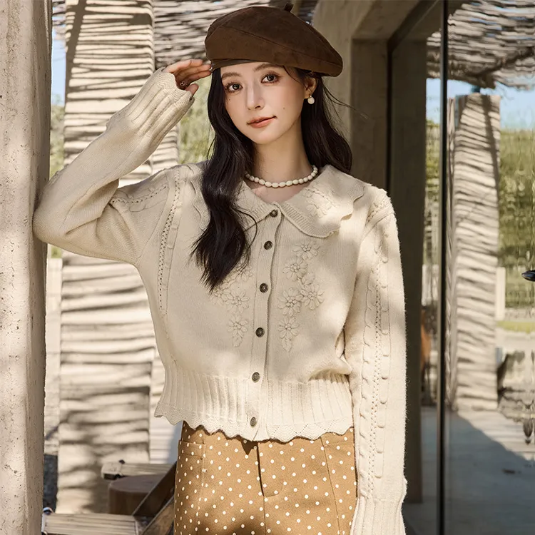 MISHOW Knitwear Women's Milk Tea Apricot-2