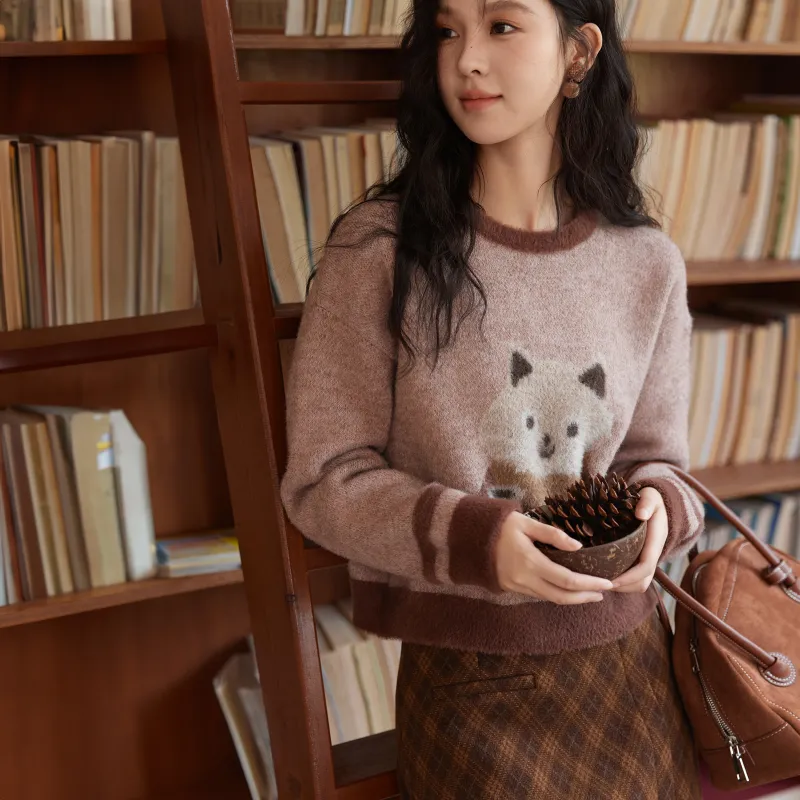 MISHOW Sweater Women's Taro Pink-2
