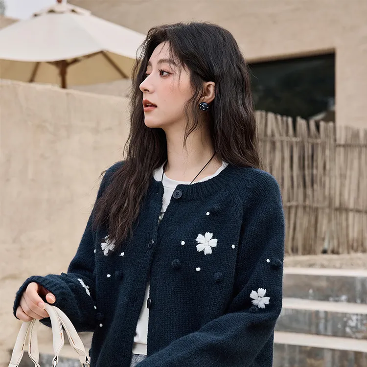 MISHOW Sweater Women's Navy Blue-4