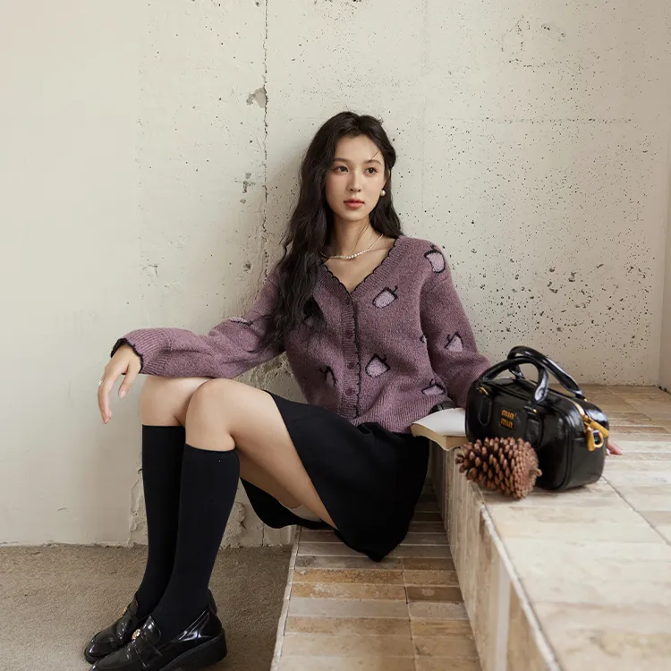 MISHOW Knitwear Women's Purple-5