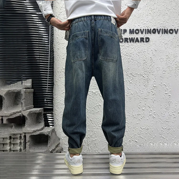 HALEBOSS Jeans Men Blue-3