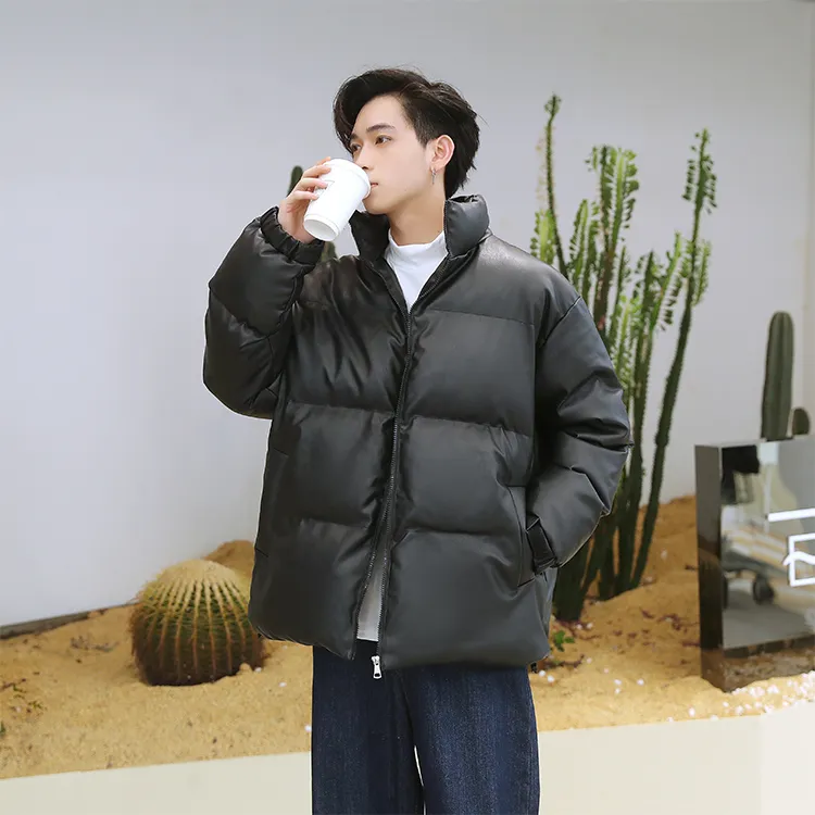 HALEBOSS Stand Collar Puffer Jacket Men's-4