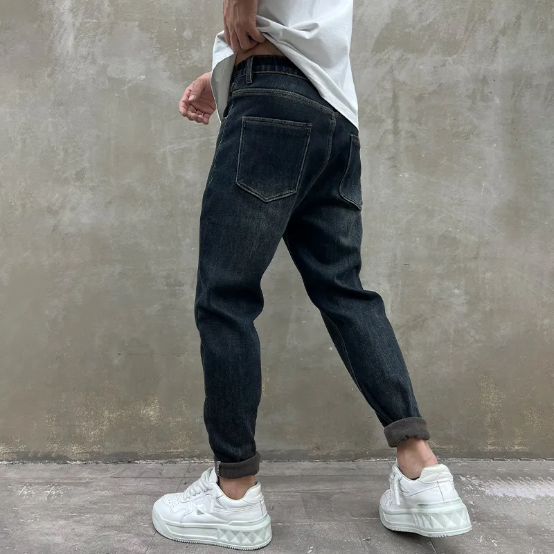 HALEBOSS Jeans Men Blue-4