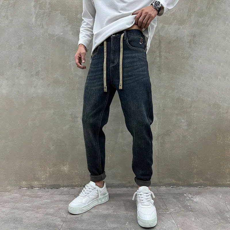 HALEBOSS Jeans Men Blue-2