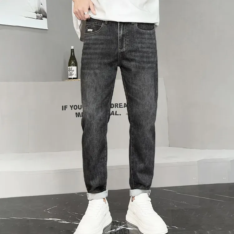 HALEBOSS Jeans Men Gray-2