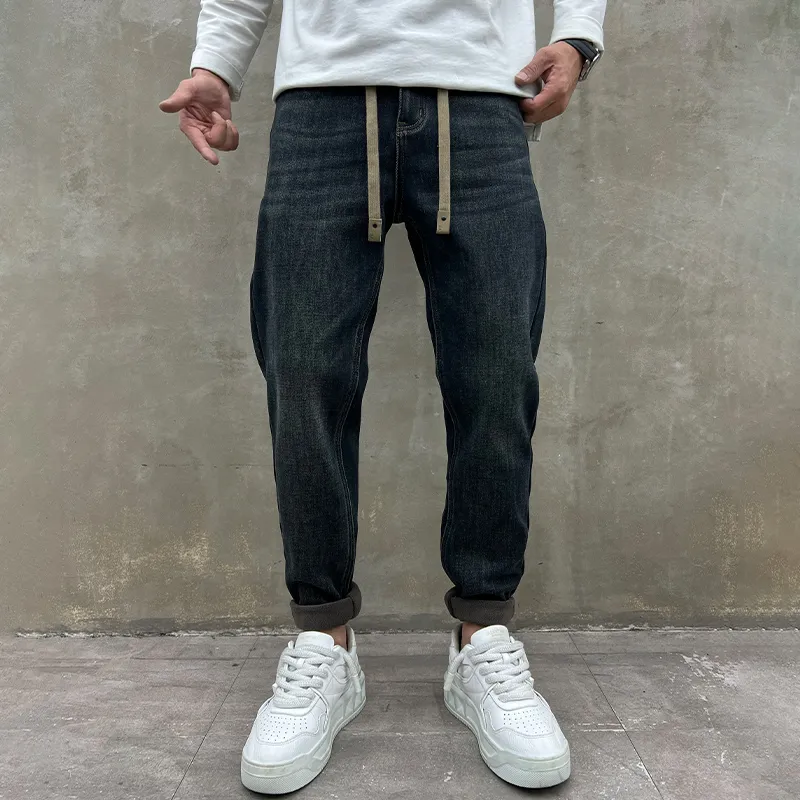 HALEBOSS Jeans Men Blue-1
