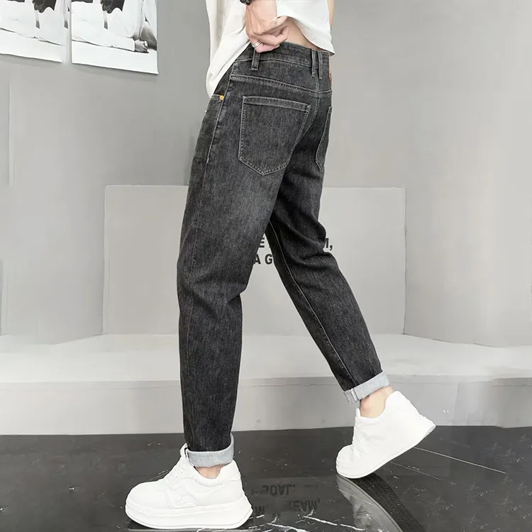 HALEBOSS Jeans Men Gray-3