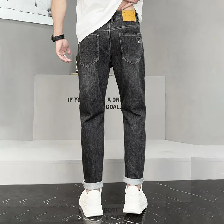 HALEBOSS Jeans Men Gray-4