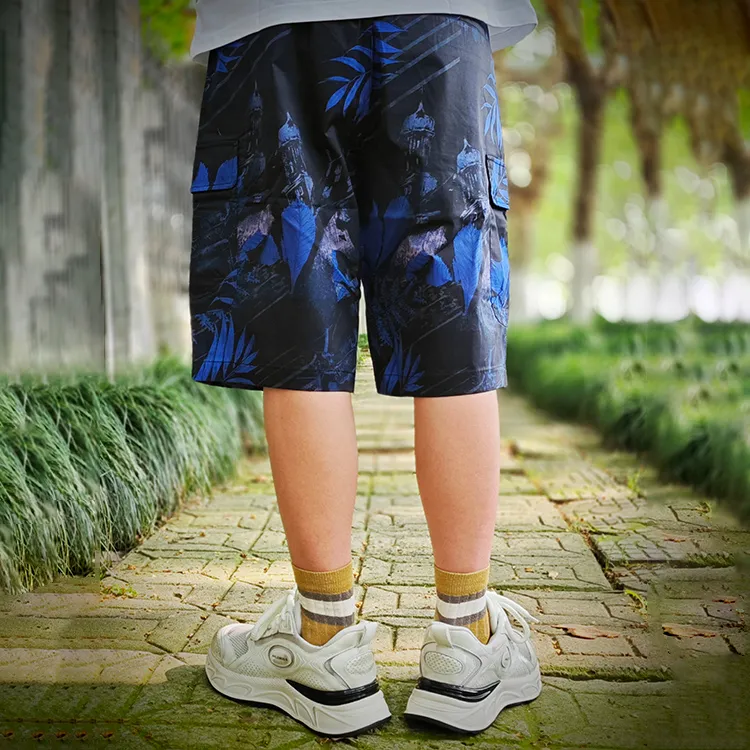 HALEBOSS Casual Shorts Men's Black-3