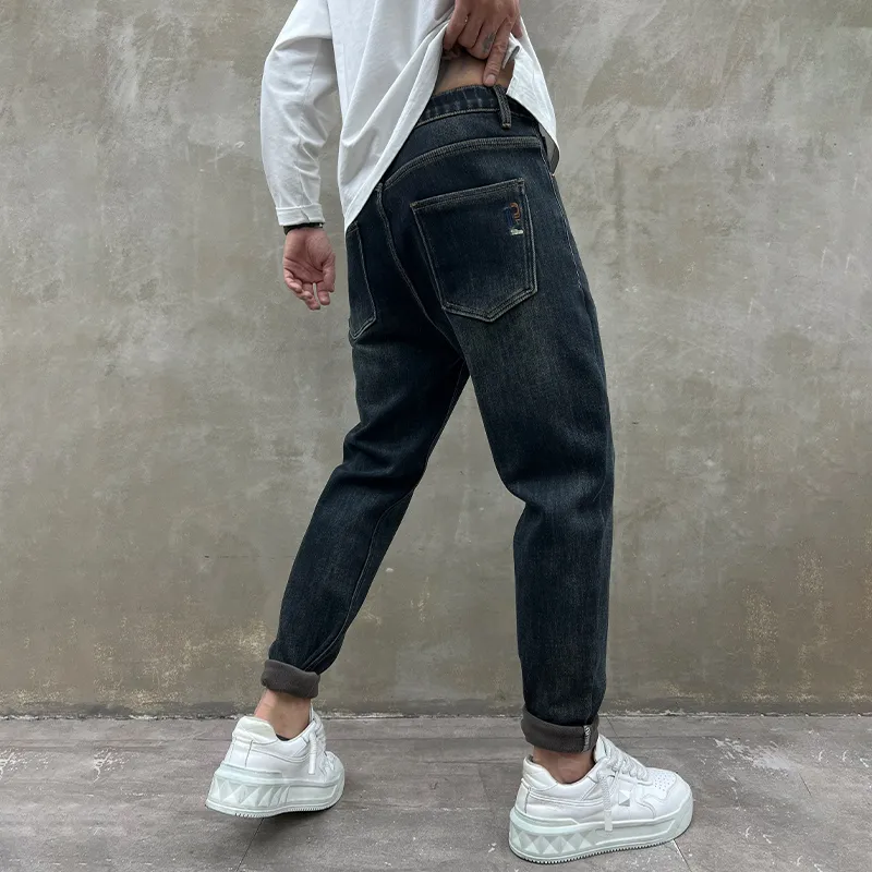 HALEBOSS Jeans Men Blue-3