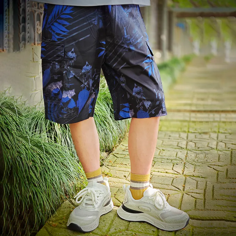 HALEBOSS Casual Shorts Men's Black-2