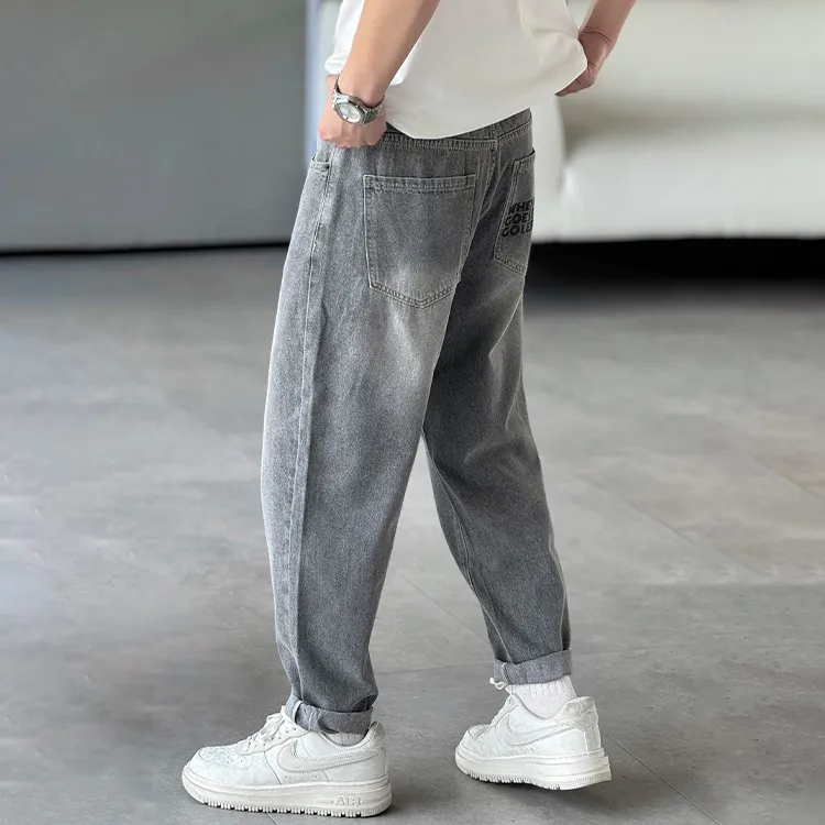 HALEBOSS Jeans Men Gray-4