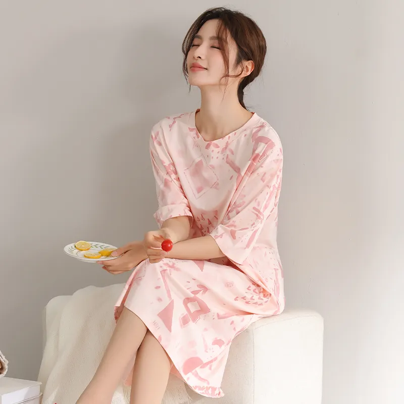 XIA.WA.ZHI.XIU Nightgown Women's Gift Box Set-14