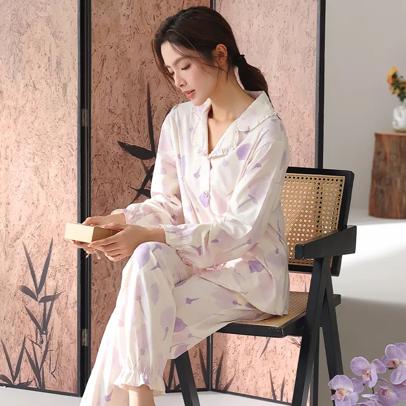 XIA.WA.ZHI.XIU Pajama Set Women's Gift Box Set-18