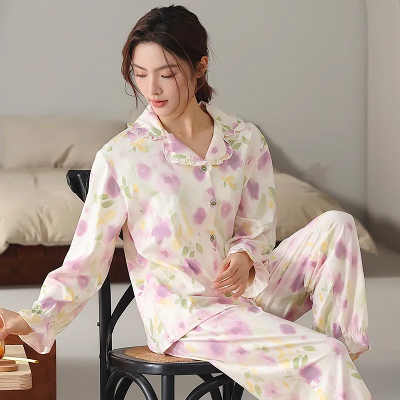 XIA.WA.ZHI.XIU Pajama Set Women's Gift Box Set-8