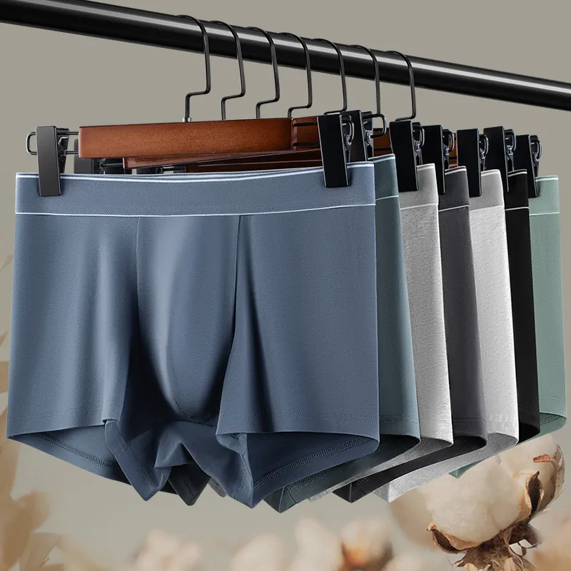 XIA.WA.ZHI.XIU Underpants Men's Shopping Bag 5 Pack-4