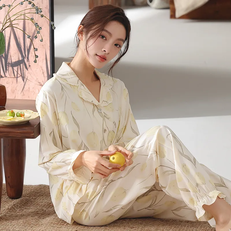 XIA.WA.ZHI.XIU Pajama Set Women's Gift Box Set-14