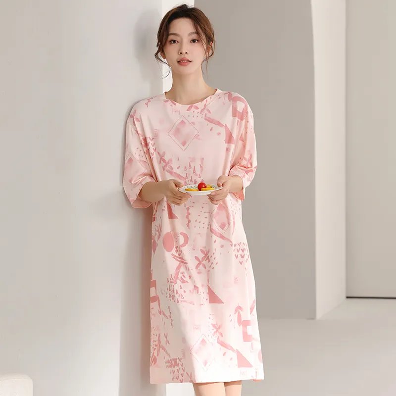 XIA.WA.ZHI.XIU Nightgown Women's Gift Box Set-11
