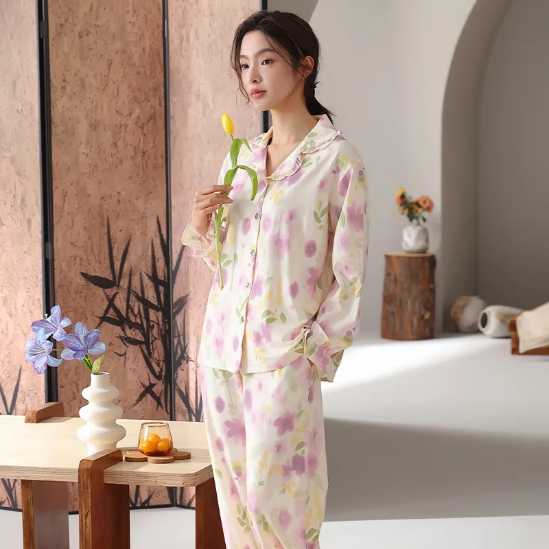 XIA.WA.ZHI.XIU Pajama Set Women's Gift Box Set-7