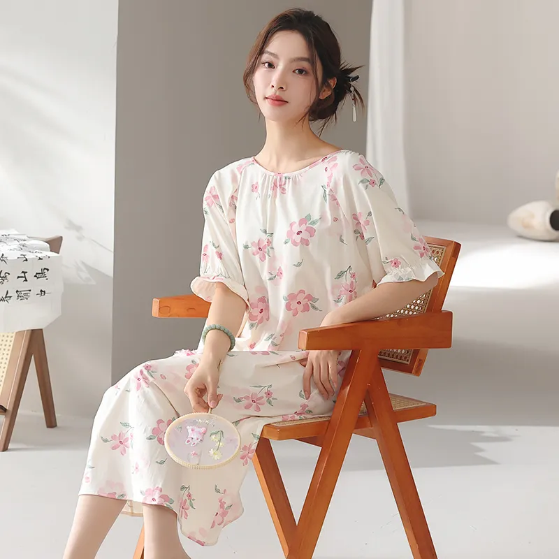 XIA.WA.ZHI.XIU Nightgown Women's Gift Box Set-4