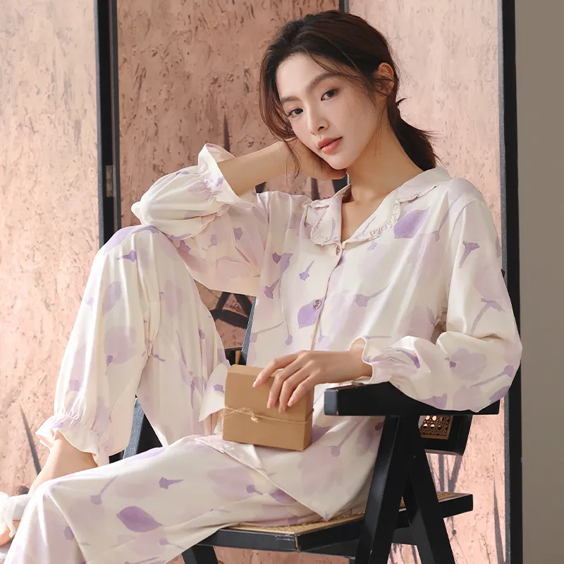 XIA.WA.ZHI.XIU Pajama Set Women's Gift Box Set-19