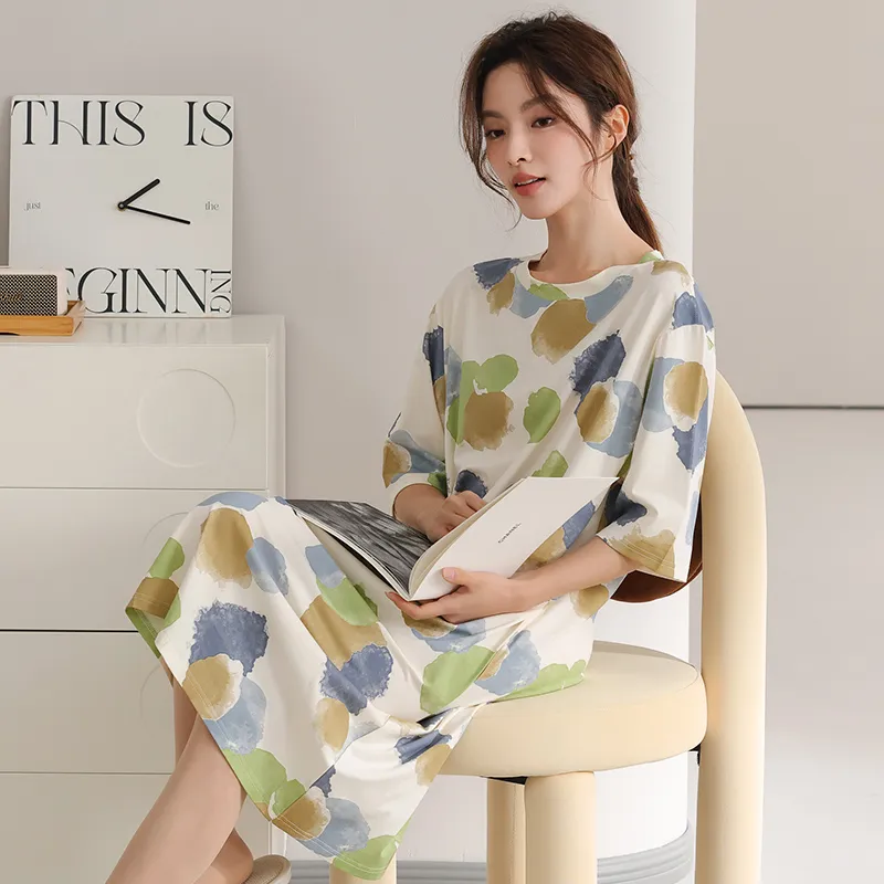 XIA.WA.ZHI.XIU Nightgown Women's Gift Box Set-23