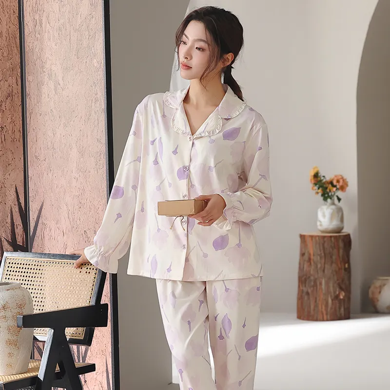 XIA.WA.ZHI.XIU Pajama Set Women's Gift Box Set-17