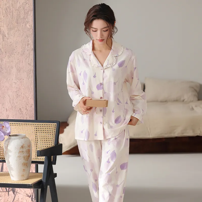 XIA.WA.ZHI.XIU Pajama Set Women's Gift Box Set-16