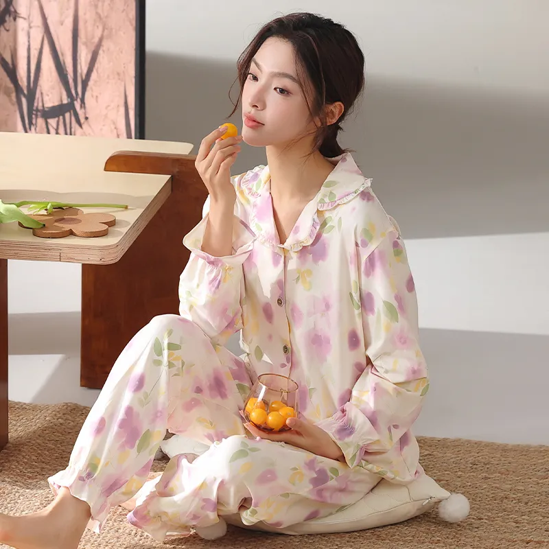 XIA.WA.ZHI.XIU Pajama Set Women's Gift Box Set-9