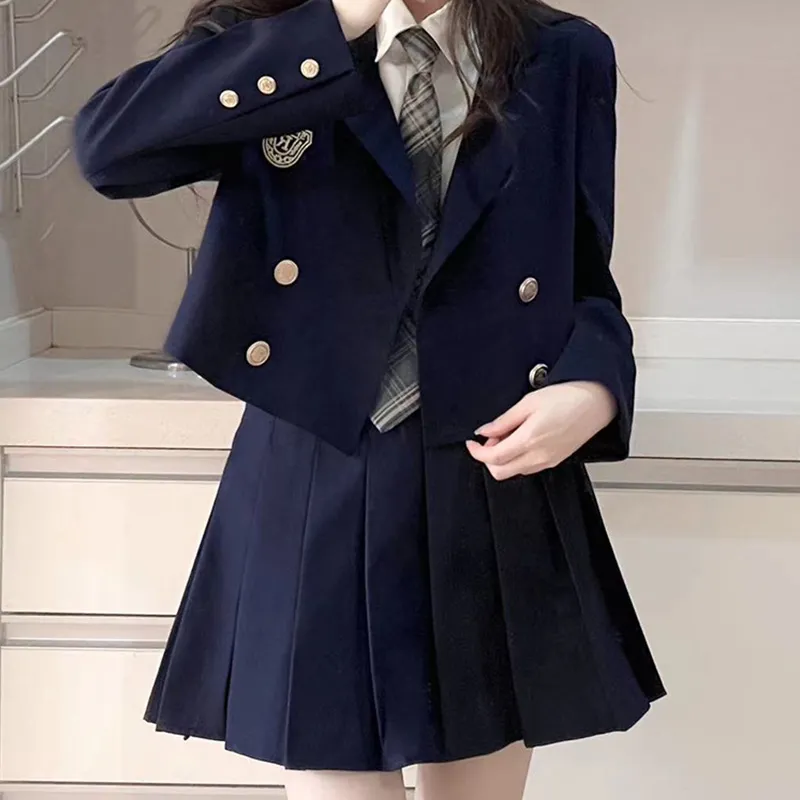 RIMUXINGHE Business Suit Women's Navy Blue-3