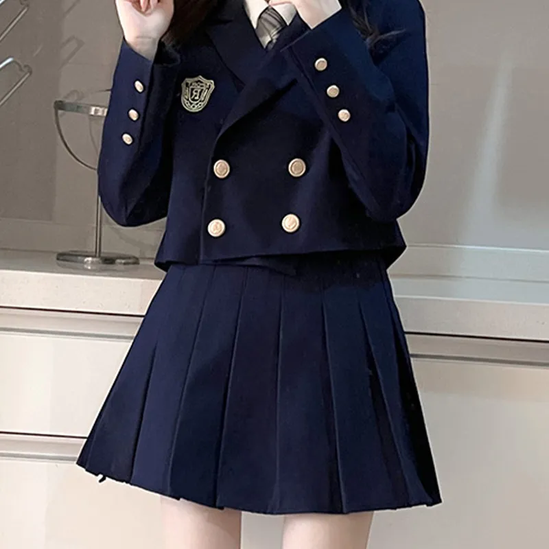 RIMUXINGHE Business Suit Women's Navy Blue-2