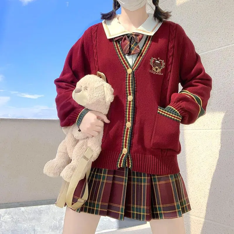 RIMUXINGHE Sweaters Women's Bear Cardigan Sweater-3