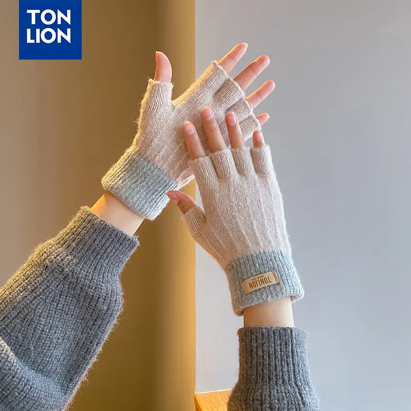 Tonlion Acrylic Knit Gloves Unisex-5