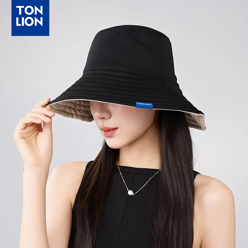 Tonlion Polyester Bucket Hats Unisex-3