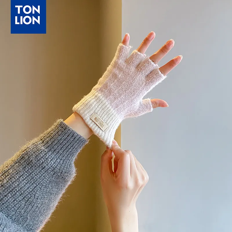 Tonlion Acrylic Knit Gloves Unisex-10