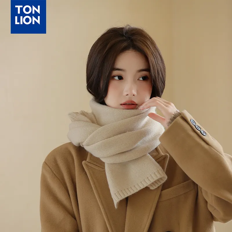 Tonlion Knit Scarves Women's-5