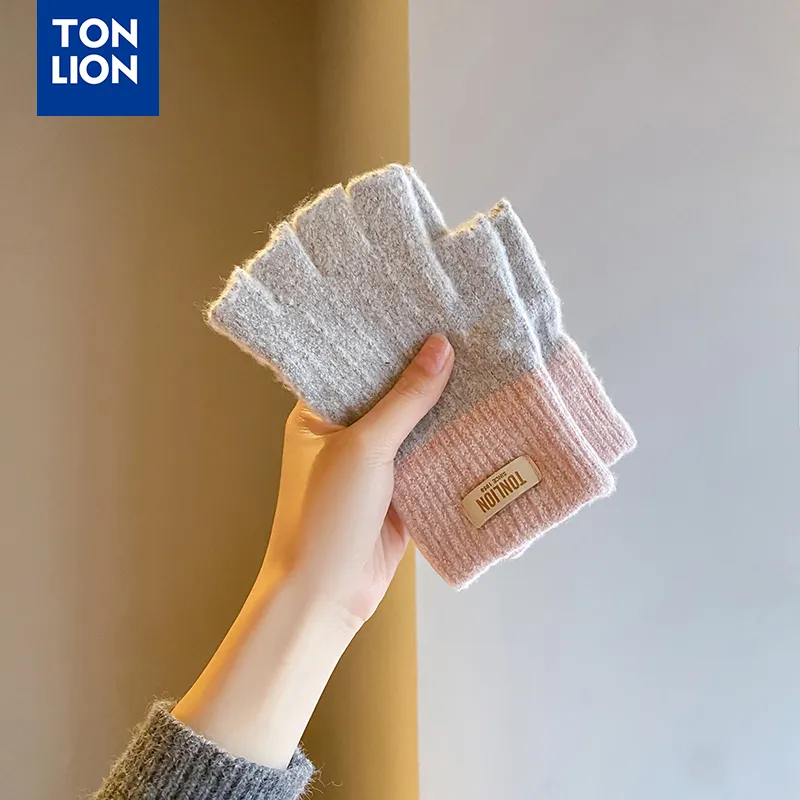Tonlion Acrylic Knit Gloves Unisex-13