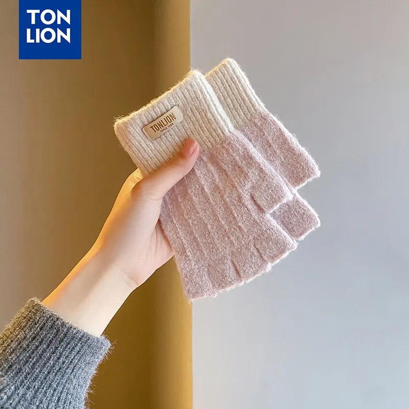 Tonlion Acrylic Knit Gloves Unisex-9
