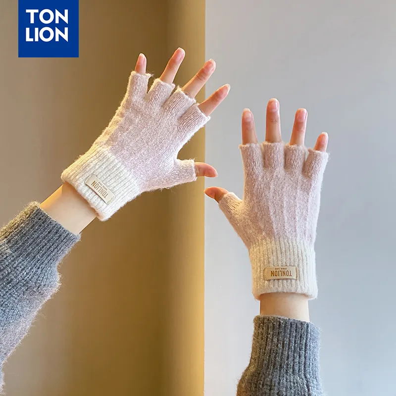 Tonlion Acrylic Knit Gloves Unisex-7