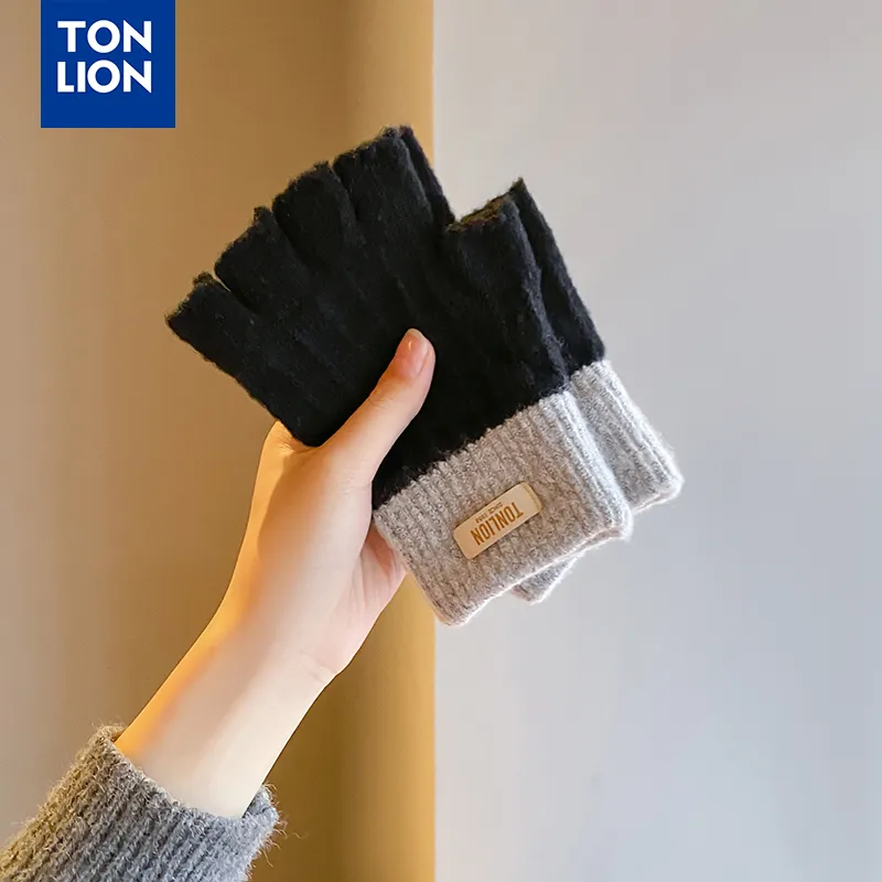 Tonlion Acrylic Knit Gloves Unisex-16