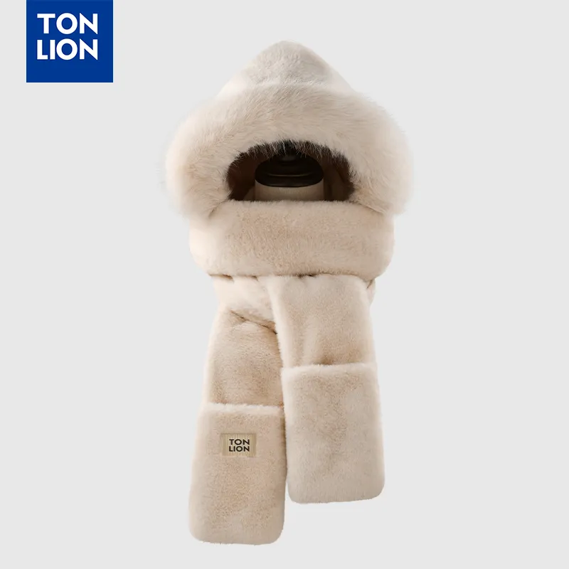 Tonlion Polyester Hoods & Plush Hats Unisex-1