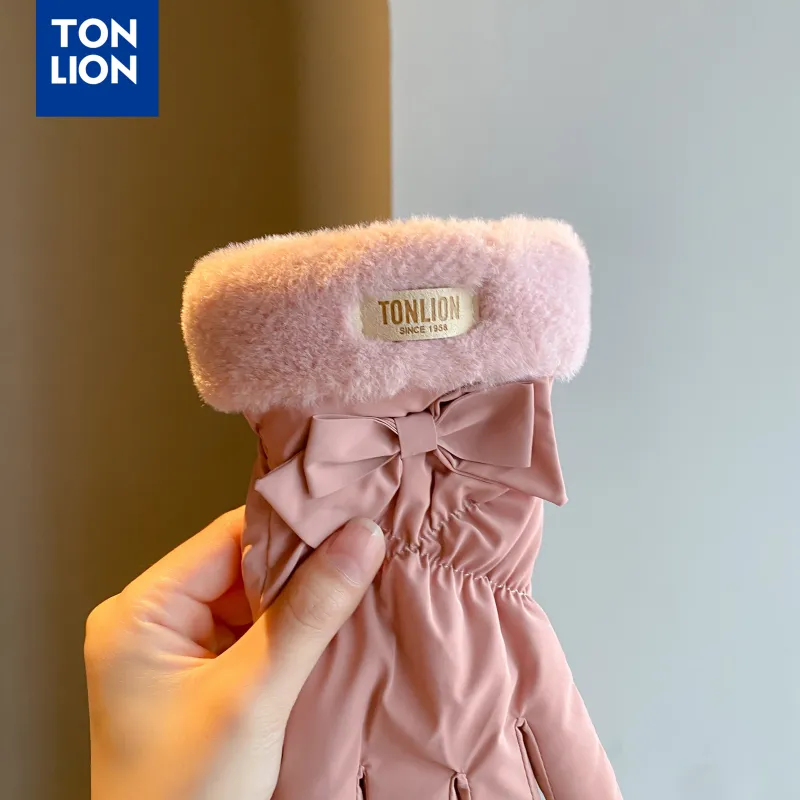 Tonlion Polyester Knit Gloves Women's-4