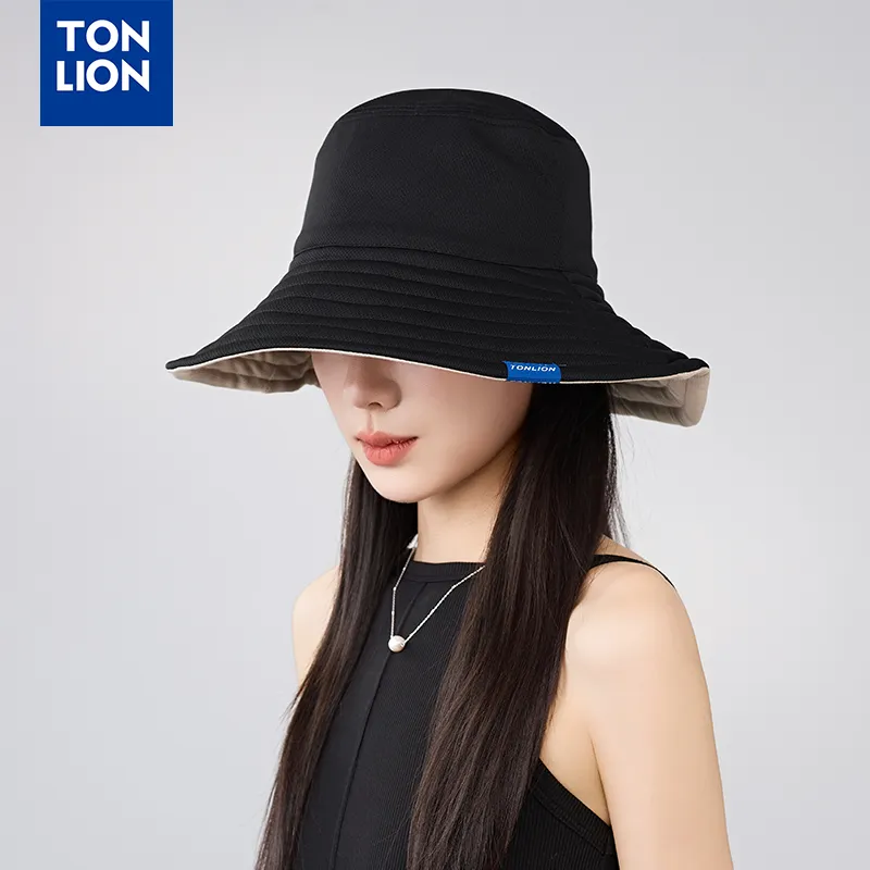 Tonlion Polyester Bucket Hats Unisex-2