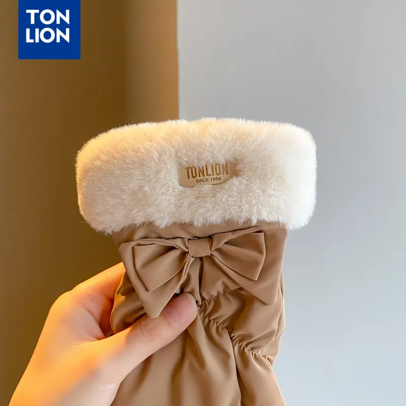 Tonlion Polyester Knit Gloves Women's-8